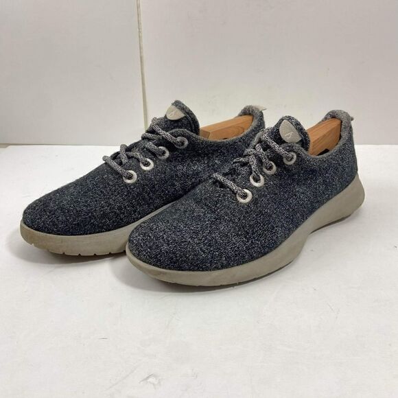 Allbirds Wool Runners Women’s 8 Charcoal Gray Merino Wool Lace-up Sneaker Shoes - Picture 1 of 12